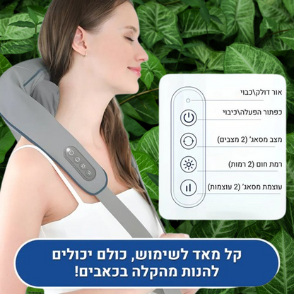 מעסה מקצועי להקלה מיידית וארוכת טווח בכאבי כתפיים וגב עליון - ב15 דקות ביום